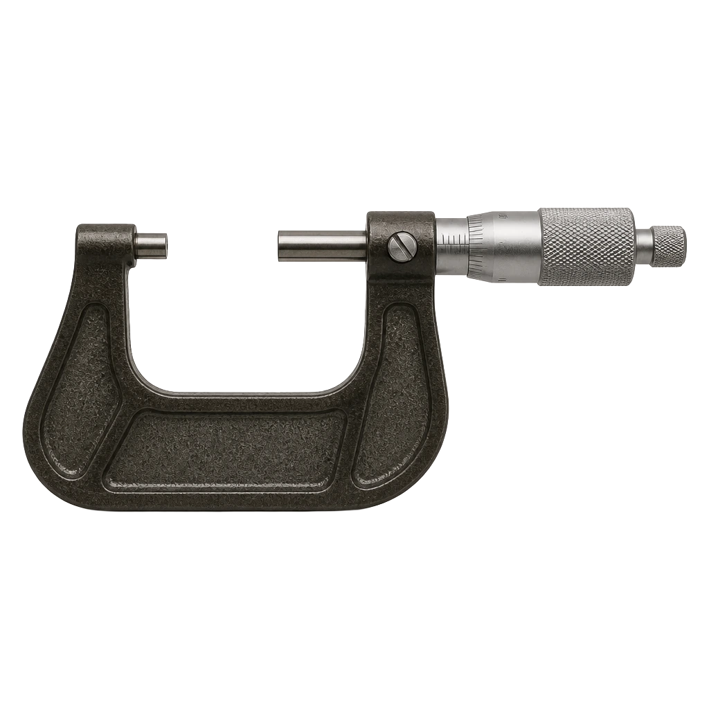 A deep-throat sheet micrometer for measuring rolled copper strip